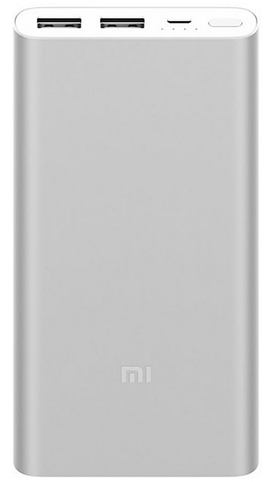 Купить Xiaomi Mi Power Bank 10000mAh Silver (PLM09ZM)