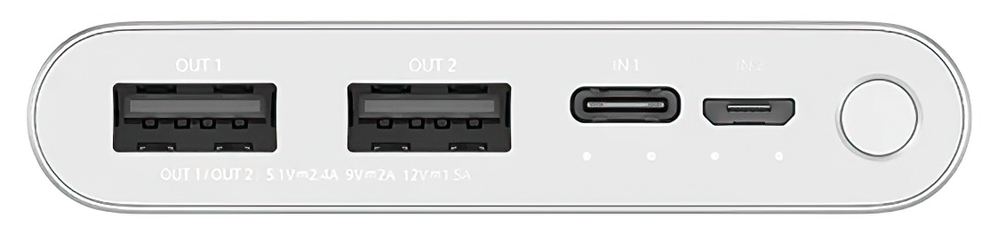 Купить Xiaomi Mi Power Bank 3 10000 mAh Silver (PLM13ZM)