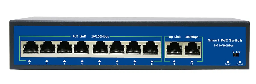 Купить CARCAM 8+2 Uplink Gigabit PoE Switch (ССF0820GBLA)