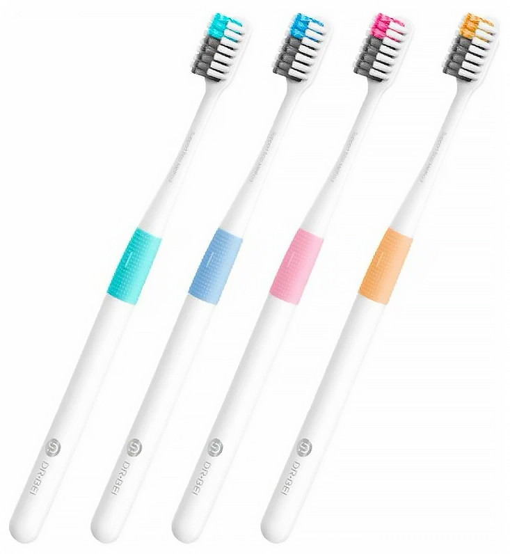 Купить Xiaomi Dr. Bei Bass Method Toothbrush Multicolor (4 шт)