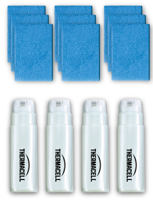 Купить Набор запасной Thermacell Refills MR 400-12 (4 газовых картриджа + 12 пластин)