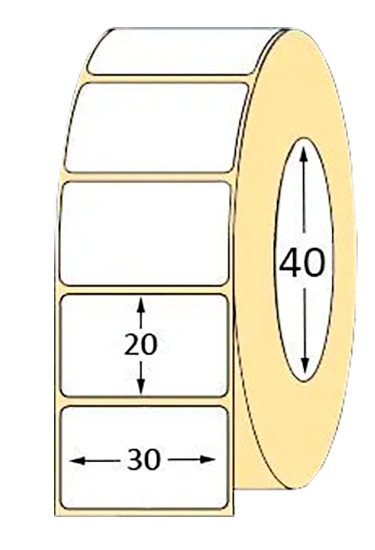 Купить Xprinter Thermal Label Sticker Roll Eco, 30*20мм, втулка 40мм, 2000шт
