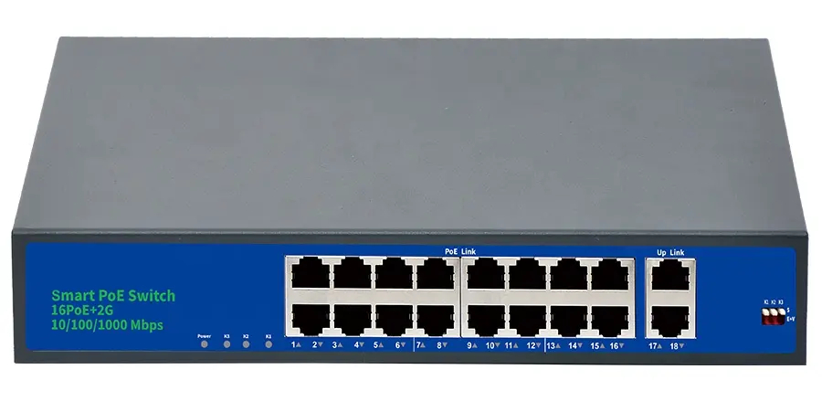 Купить CARCAM 16+2 Uplink Gigabit PoE Switch (ССF1620GBLA)