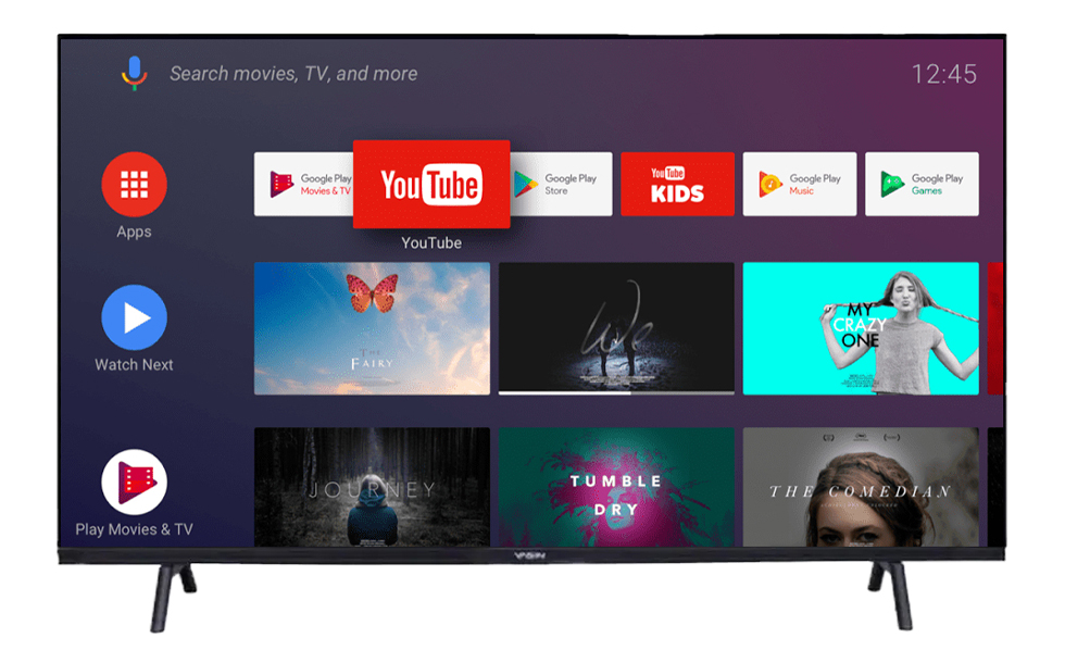 Купить Yasin TV 43" LED-43G11 Android TV Smart Wi-Fi
