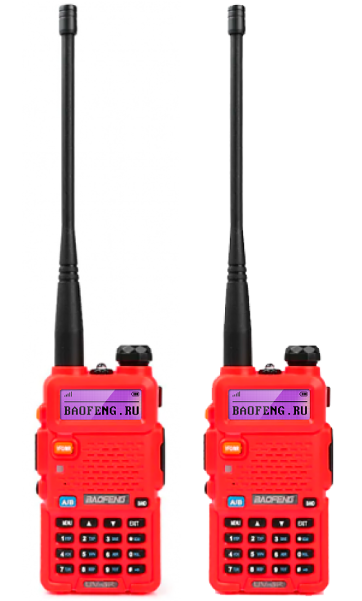 Купить Baofeng UV-5R - RED 2шт.