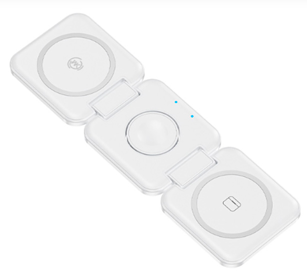Купить Wekome Folding 3-in-1 Wireless Charger (WP-U174) White