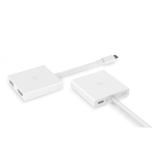 Купить Xiaomi Mi USB-C to HDMI and Gigabit Ethernet Multi-Adapter - White