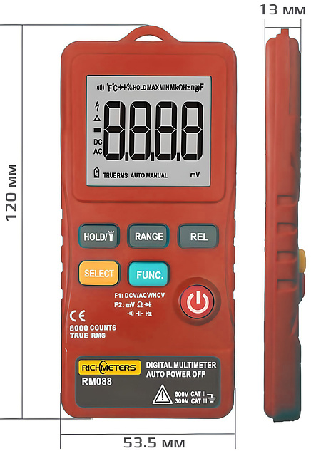 Купить RichMeters RM088 Цифровой мультиметр
