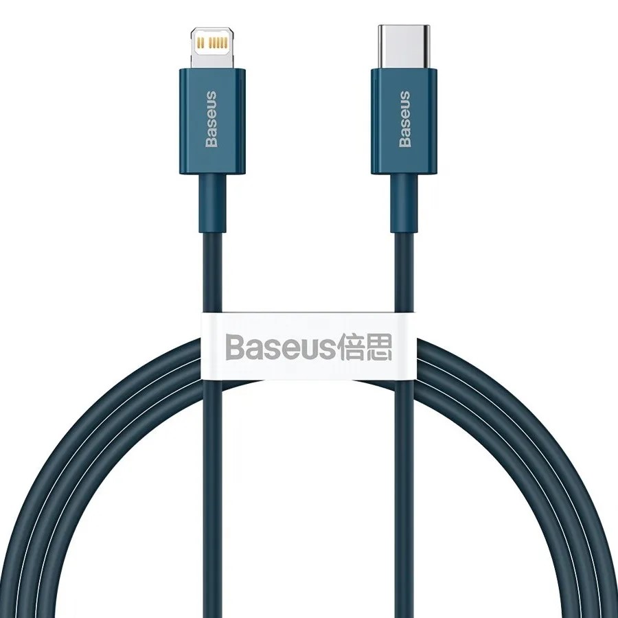 Купить Baseus Superior Series Fast Charging, Type-C - Lightning, 20W, 1 м, Blue (CATLYS-A03)