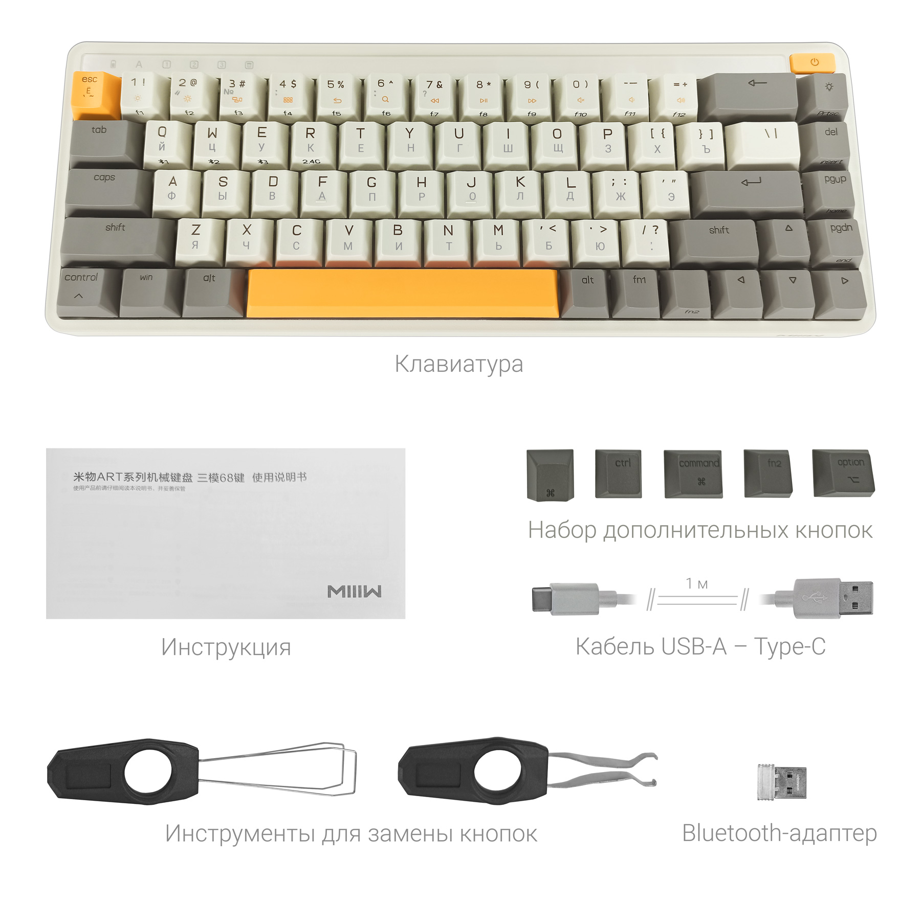 Купить Xiaomi MIIIW ART Series Mechanical Keyboard (MWMKB01) Autumn Sun