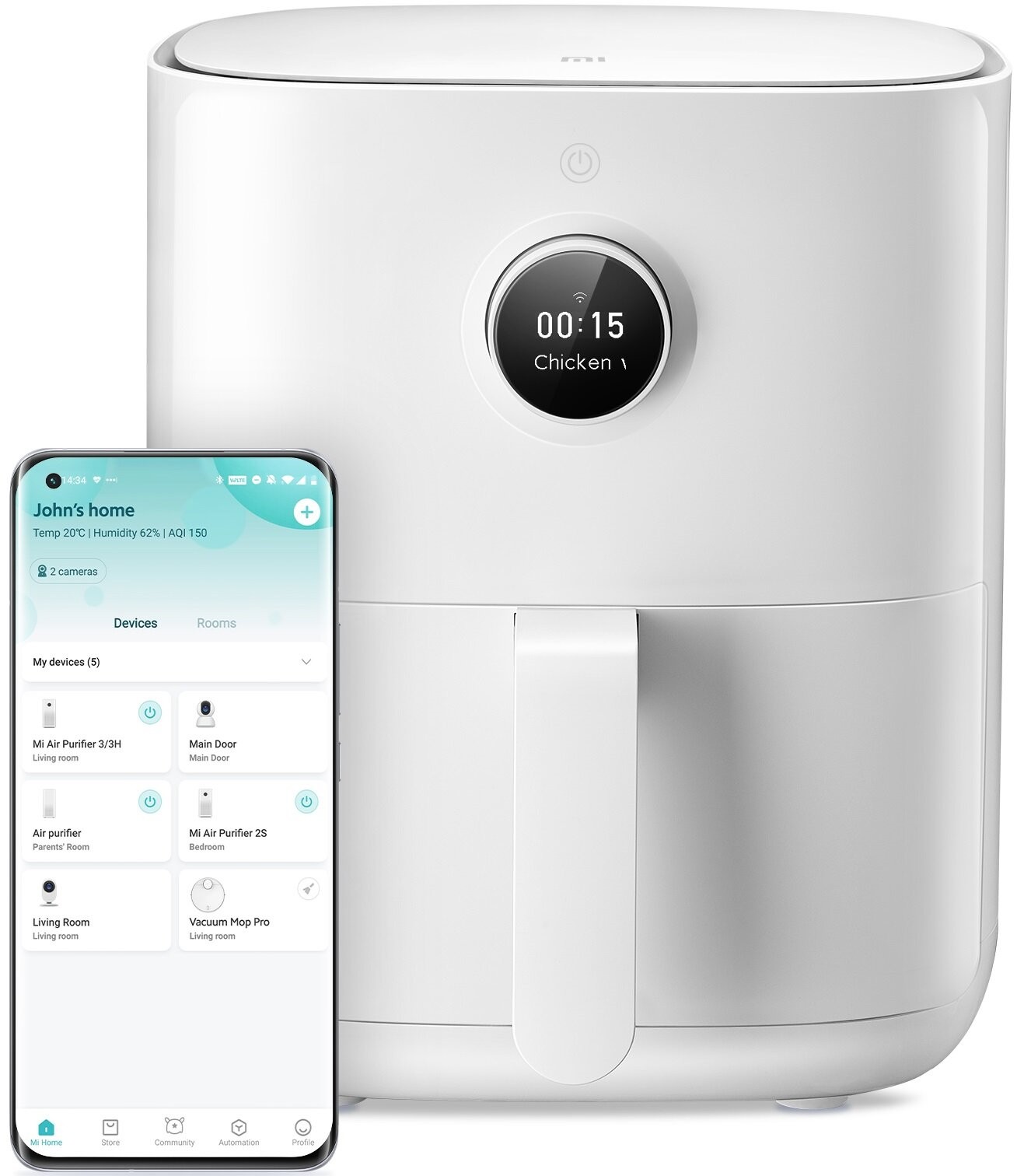 Купить Xiaomi Mi Smart Air Fryer 3.5L (MAF02) EU White 