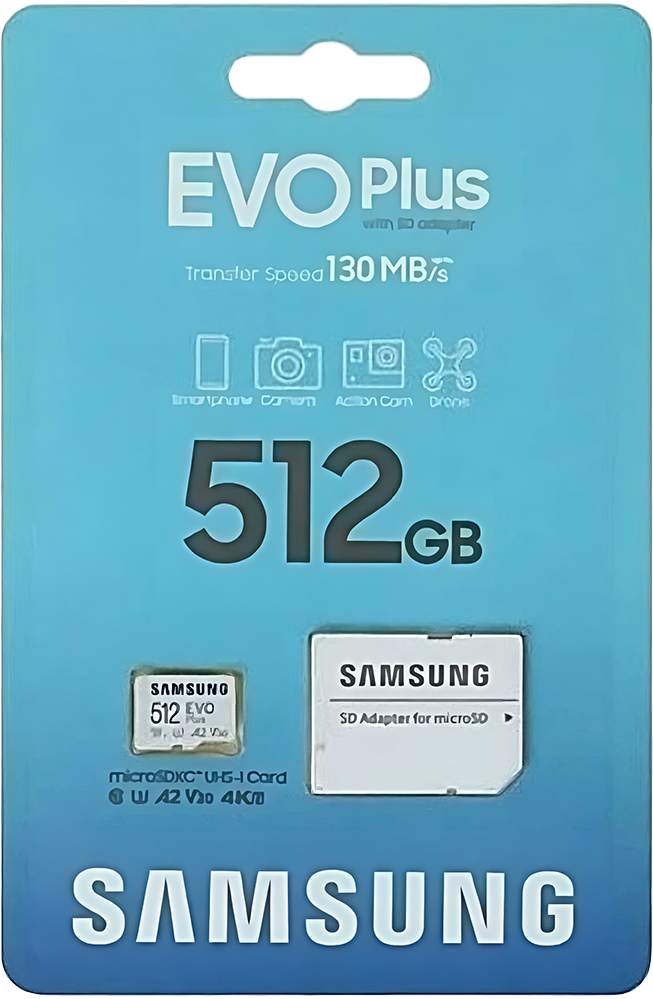 Купить Samsung EVO Plus 512GB microSDXC UHS-I Card (MB-MC512KA/UE)