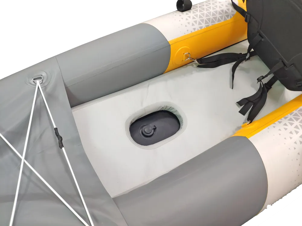 Купить Tourus Inflatable One Seats Kayak 328×85×23cm Yellow and Grey, TS-K01