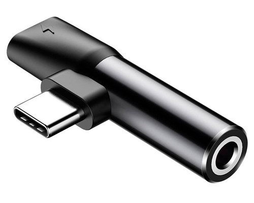 Купить Baseus L41 Type-C (input) for Type-C + 3.5 mm Black (CATL41-S1)