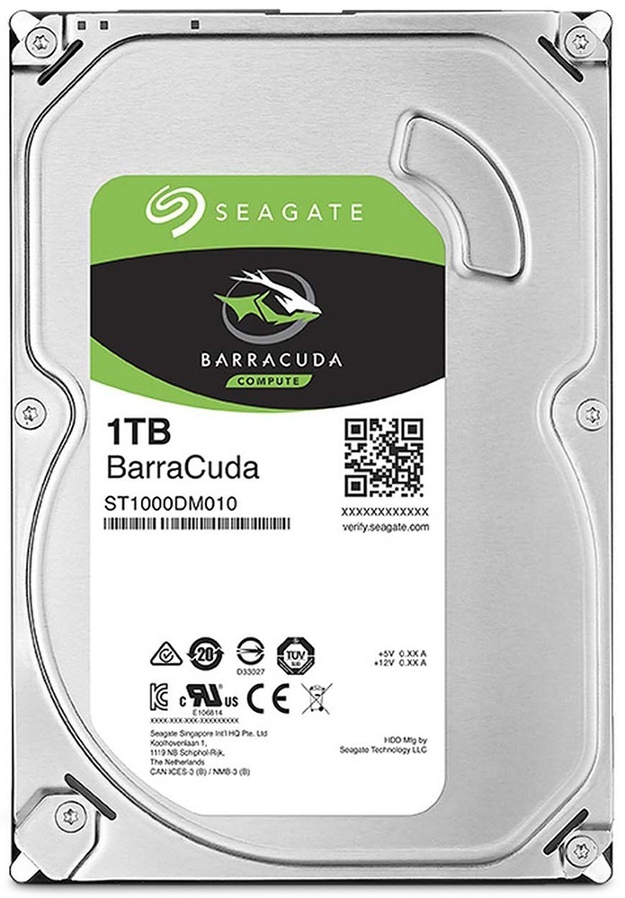 Купить Seagate Barracuda ST1000DM010, 1ТБ, HDD, SATA III, 3.5"
