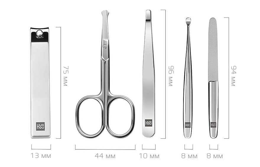 Купить Xiaomi Huo Hou Stainless Steel Nail Clippers Suit Brown (HU0061)