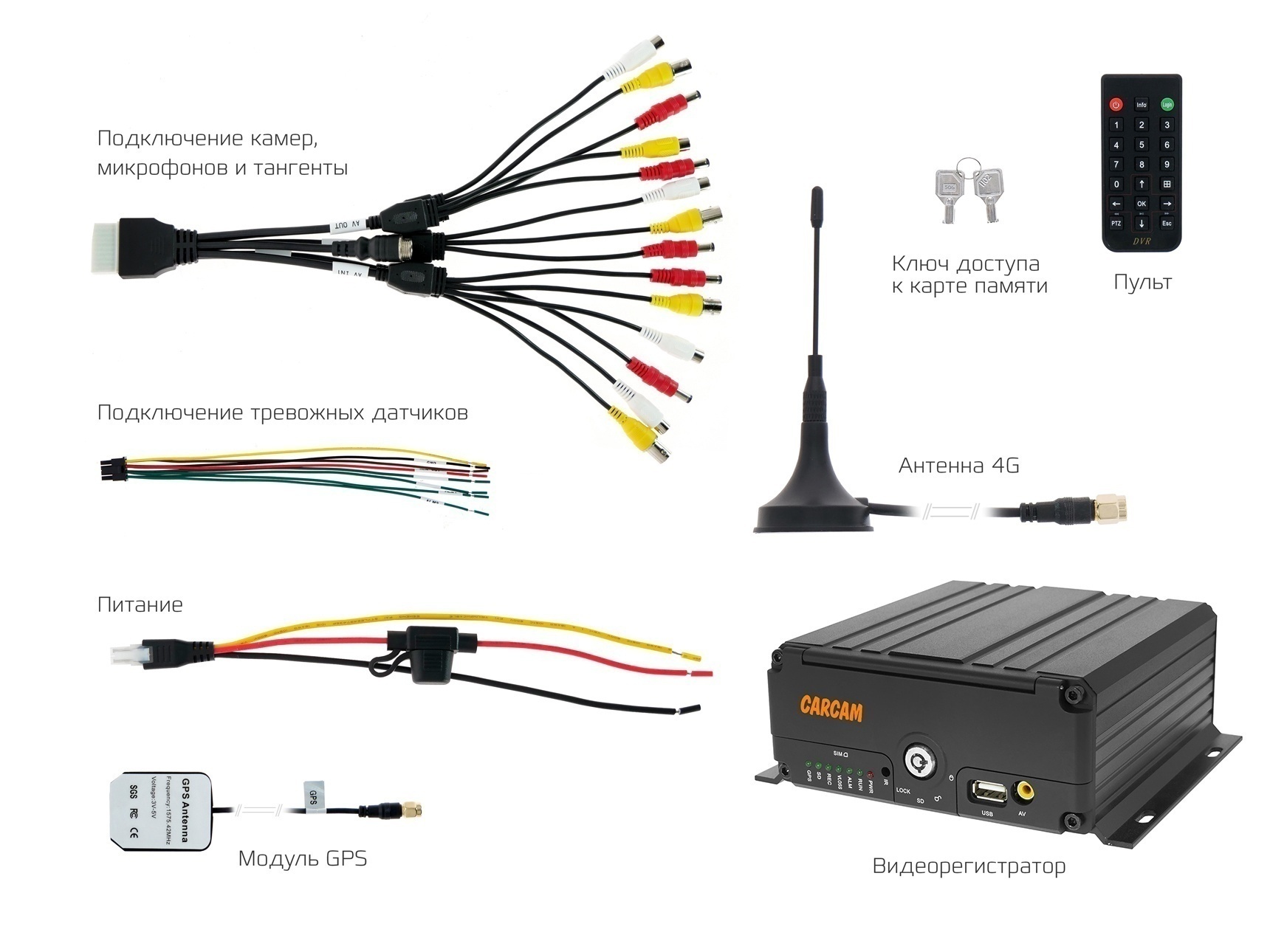 Купить CARCAM MVR4447 4G GPS