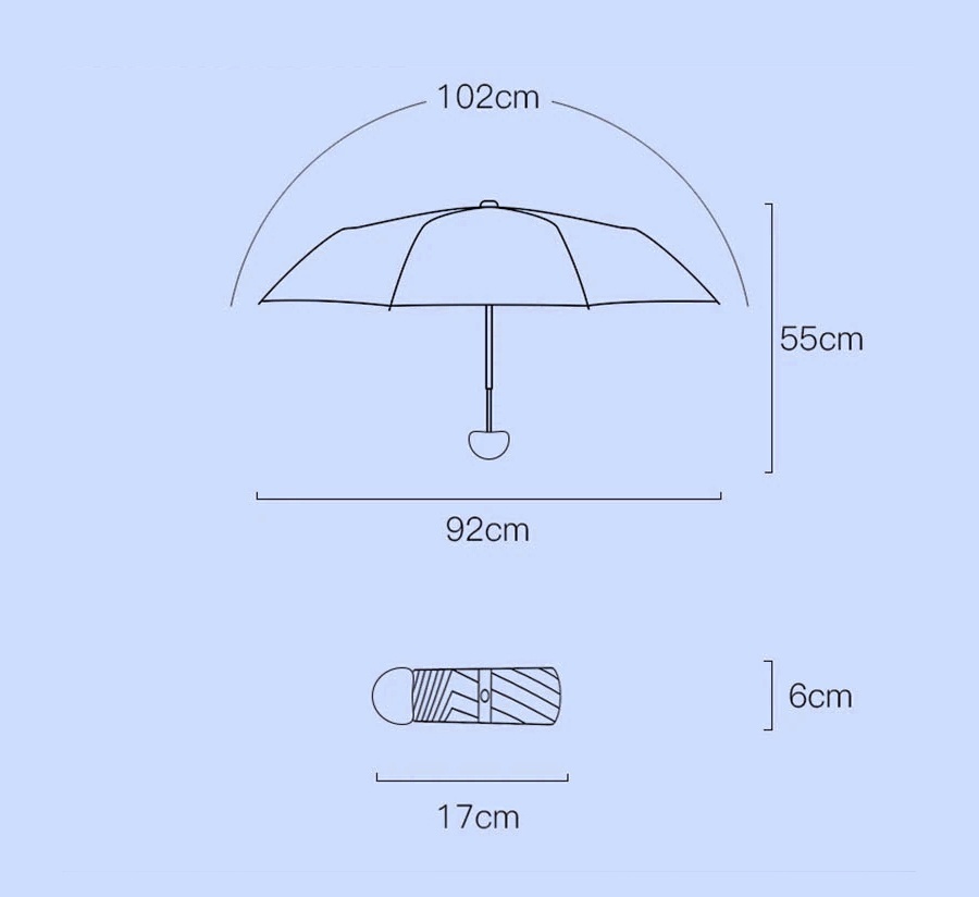 Купить Xiaomi Zuodu Fashionable Umbrella Blue Sky