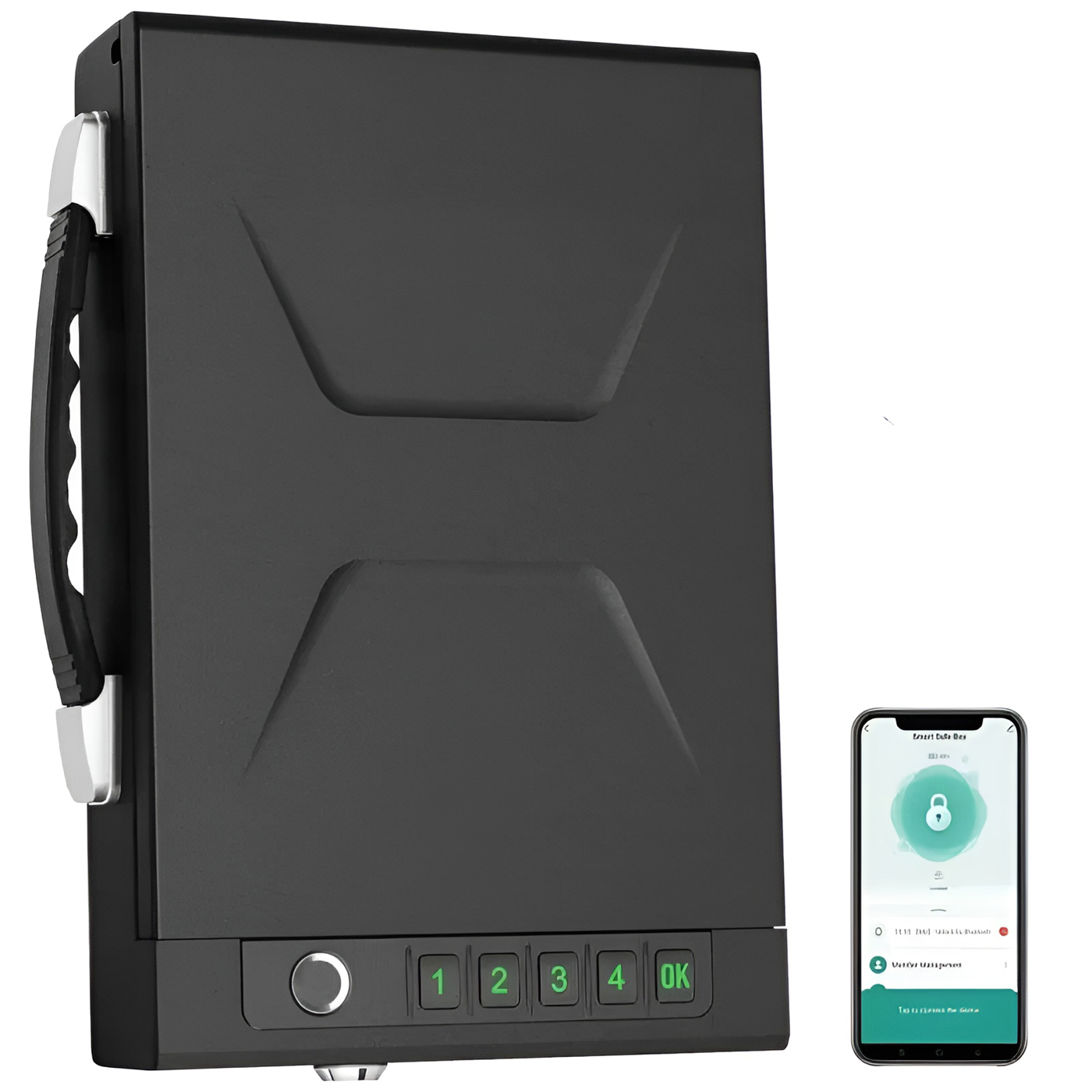 Купить CARCAM Tuya Smart WIFI Fingerprint Safe Box (CCH16), black