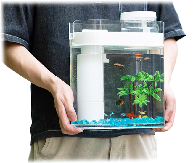 Купить Xiaomi Geometry Lazy Fish Tank White (HF-JHYGZH001)
