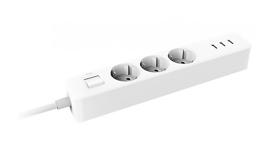 Купить Xiaomi Mi Power Strip (3 розетки +3 USB порта) (XMCXB04QM) White