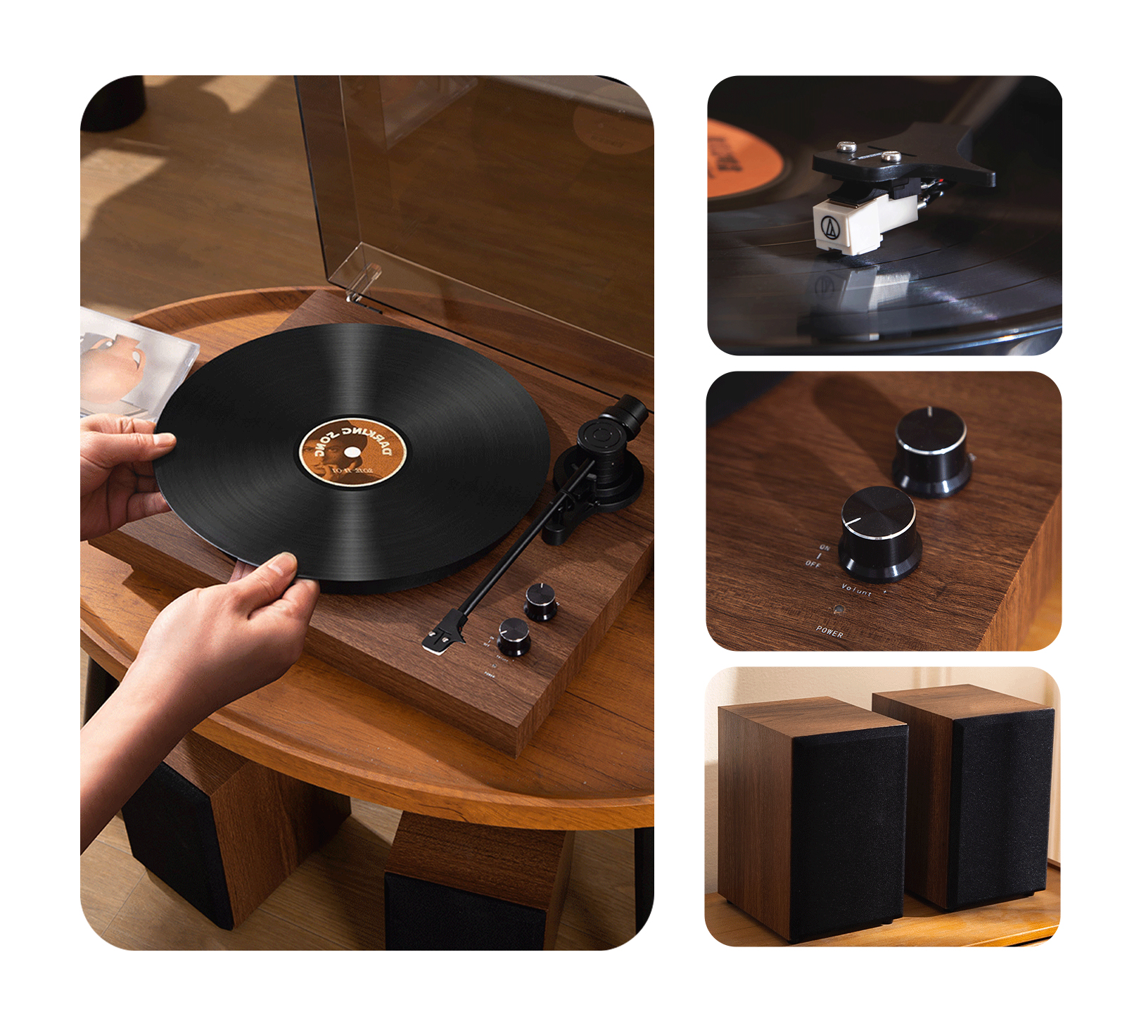 Купить Years Stay Vinyl Record Player (HY-T306) Brown