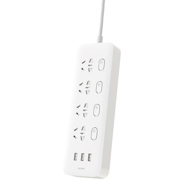 Купить Xiaomi Mi Power Strip (4 розетки + 3 USB порта) - White