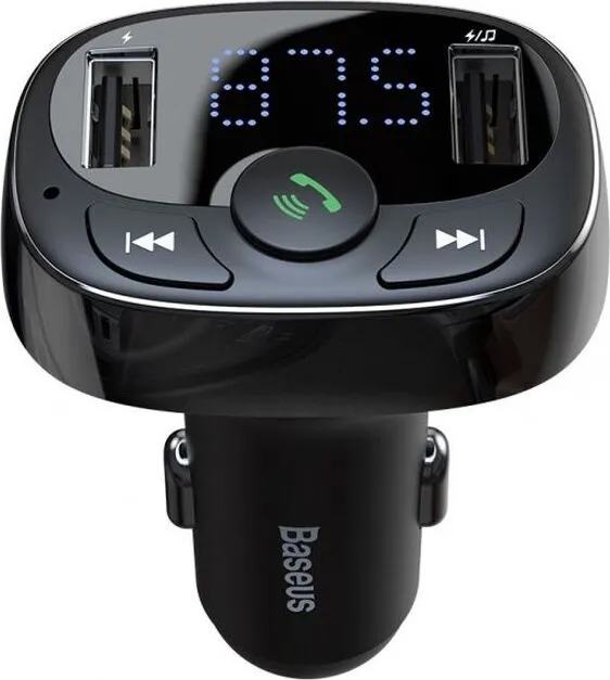 Купить Baseus T-Typed MP3 Car Charger S-09A Black (CCTM-01)