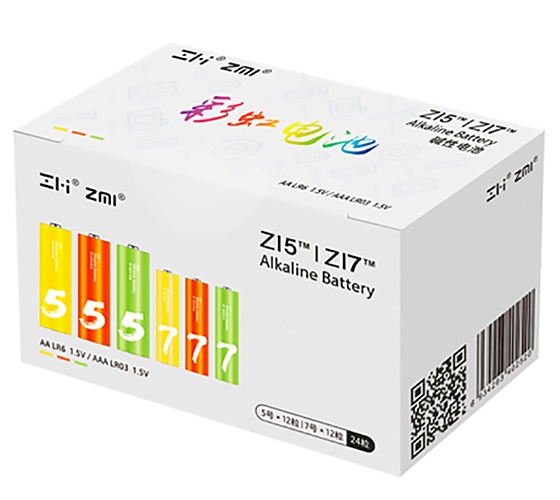 Купить Xiaomi ZMI Rainbow ZI5/ZI7 (12шт.АА+12шт.ААА)