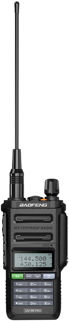 Купить Baofeng UV-9R Pro V2 8W VHF/UHF IP68 Type-C Black