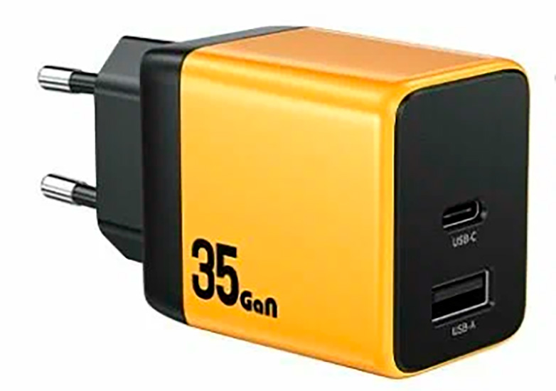 Купить Wekome Keylour Series 35W GaN Charger USB-C*1 USB-A*1 (WP-U36) Yellow