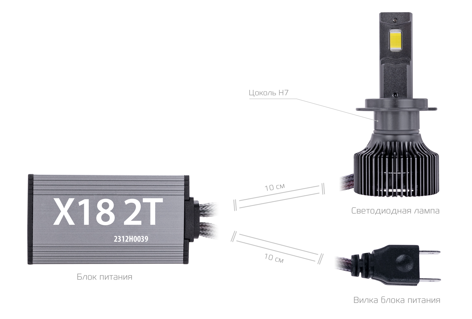 Купить CARCAM LED Headlight X18 H7