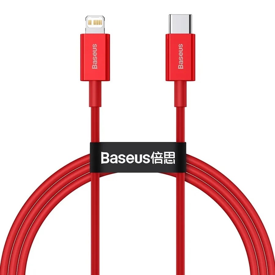 Купить Baseus Superior Series Fast Charging, Type-C - Lightning, 20W, 1 м, Red (CATLYS-A09)