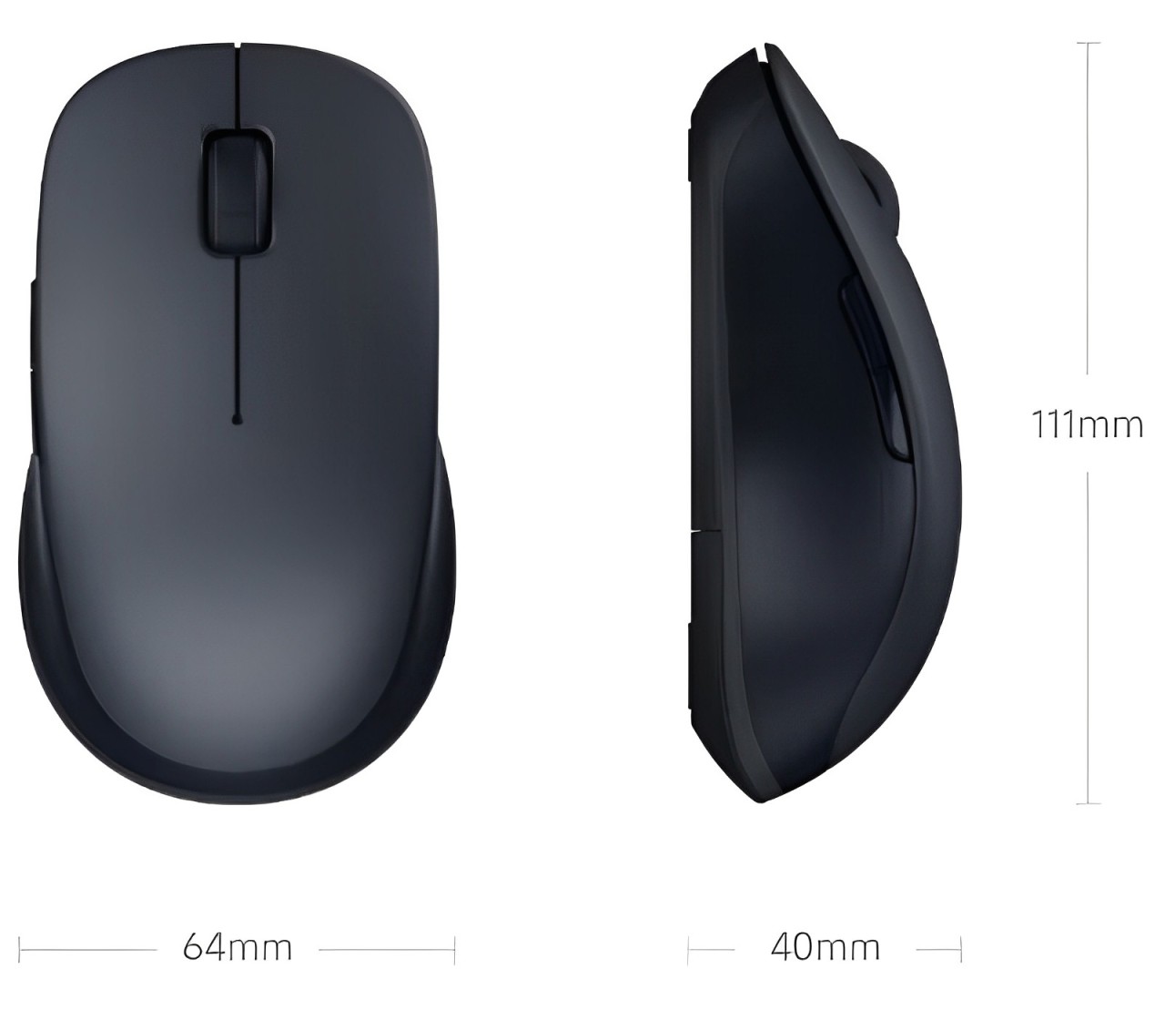 Купить Xiaomi Wireless Bluetooth Dual Mode Mouse 2 (XMSMSB01YM) Black