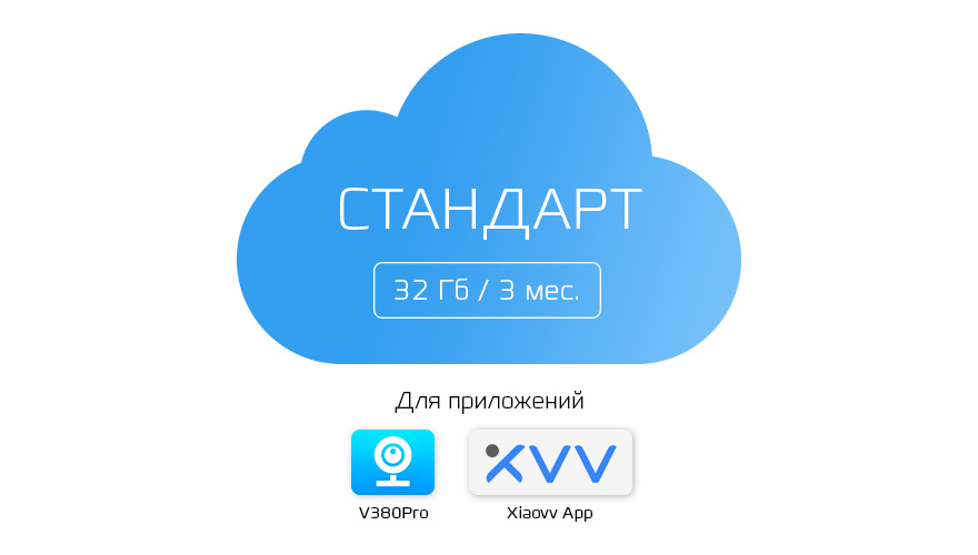 Купить Тариф СТАНДАРТ - 32Gb 3 мес. V380Pro / Xiaovv App