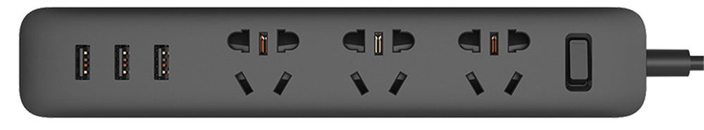 Купить Xiaomi Mi Power Strip 3 Sockets (XMCXB01QM) Black