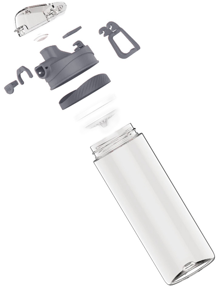 Купить Xiaomi Quange Tritan Bottle 620ml (SJ010201) Rock Ash
