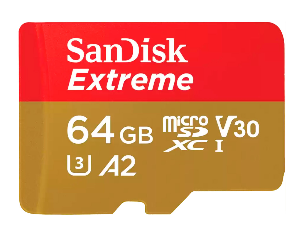 Купить SanDisk Extreme 64GB microSDXC UHS-I (SDSQXAH-064G-GN6MN)