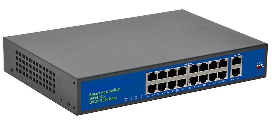 Купить CARCAM 16+2 Uplink Gigabit PoE Switch (ССF1620GBLA)