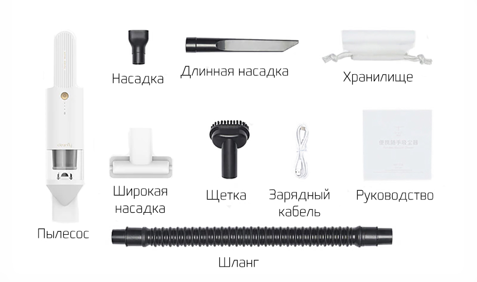 Купить Xiaomi CleanFly H2 Portable Vacuum Cleaner  (FV2S) White