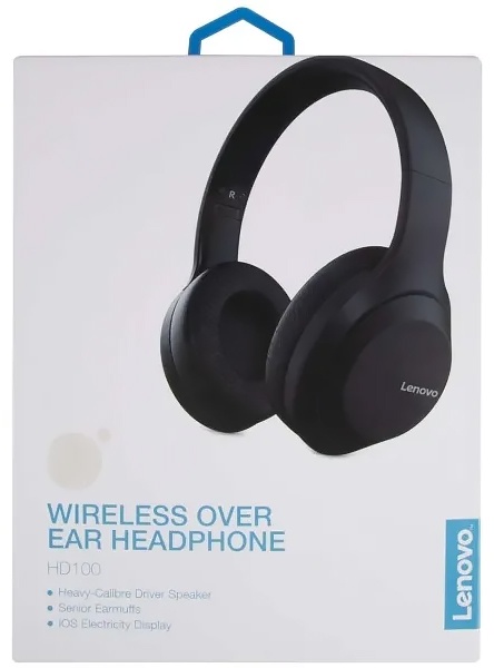 Купить Lenovo HD100 Wireless Over Ear Headphone Black