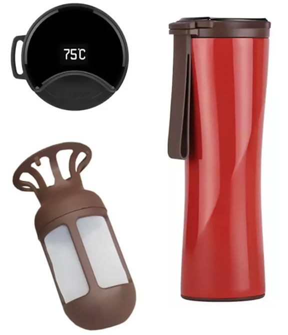 Купить Xiaomi Kiss Kiss Fish Moka Smart Cup Oled 430ml Red (S-U45CW)