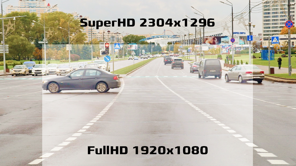 CARCAM COMBO 5S - Запись в разрешение Super HD