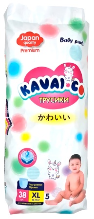 Kavai-Co Baby Pants XL 12-17kg (38 Pcs)