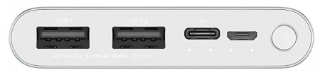 Купить Xiaomi Mi Power Bank 3 10000 mAh Silver (PLM13ZM)