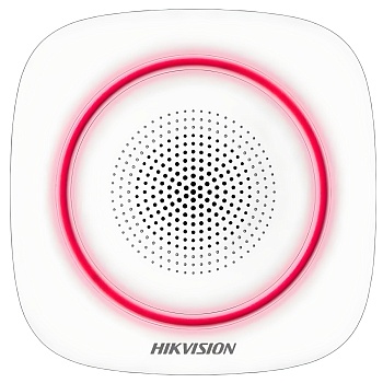 Купить Hikvision DS-PS1-II-WE Red Indicator Беспроводной внутренний SIP-оповещатель
