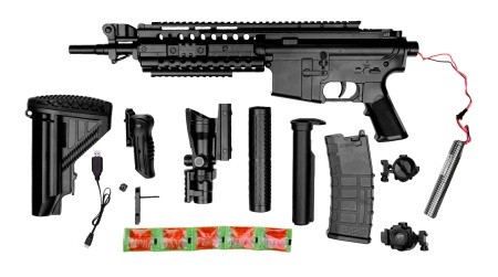 TIAN GONG M4S Electric Adjustable Gel Bullet Gun (XS-1803) Black