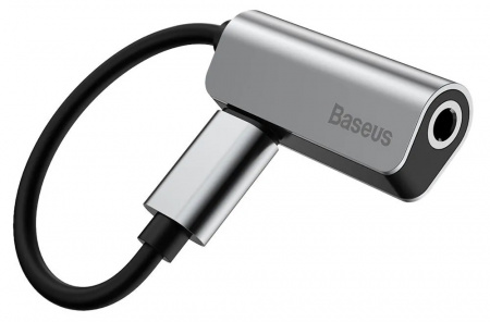 Купить Baseus L32 Lightning Male to 3.5mm + Lightning Female Black-Silver (CALL32-0S)