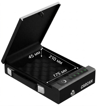 Купить CARCAM Tuya Smart WIFI Fingerprint Safe Box (CCH16), black
