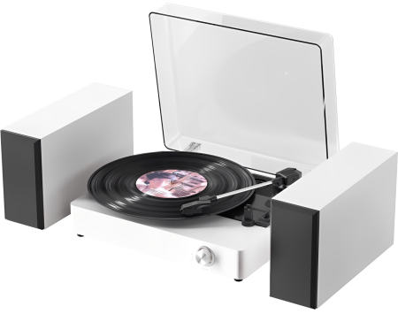 Купить Years Stay Vinyl Record Player (HY-T302) White